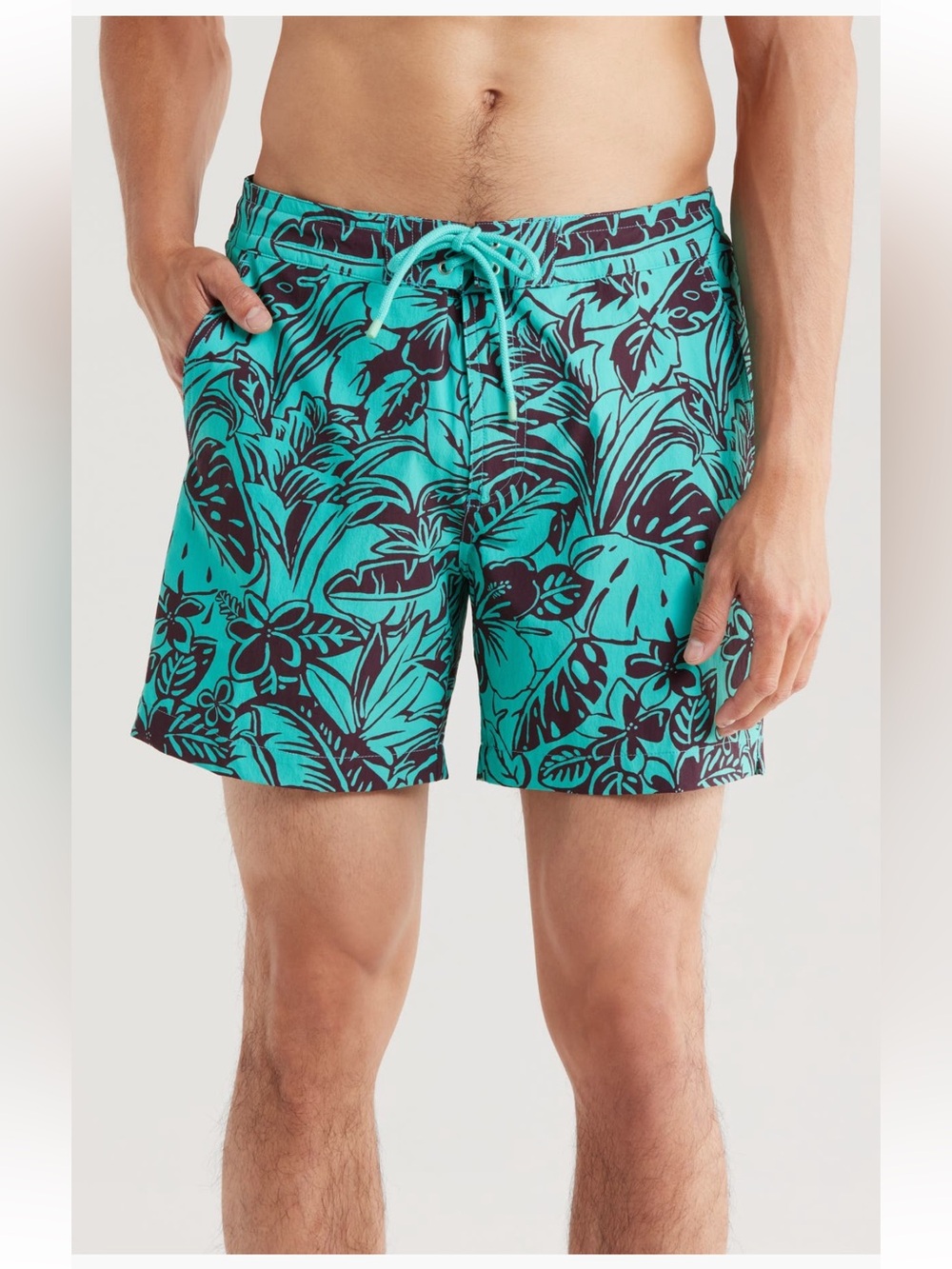 Tori Richard Flower Pool Swim Trunks shorts floral tropical Hawaiian size 36 NWT